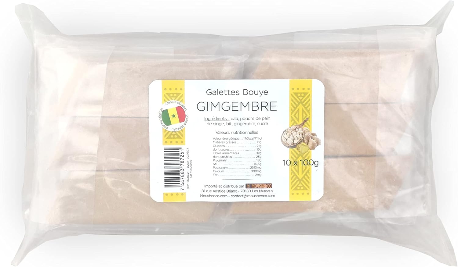 Biscuit de Baobab Gingembre - Téranga d'Afrique